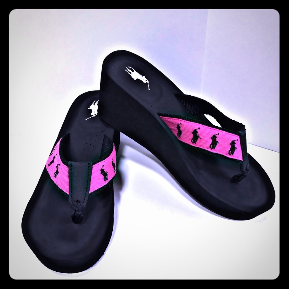 Polo RL Signature Pony Wedges